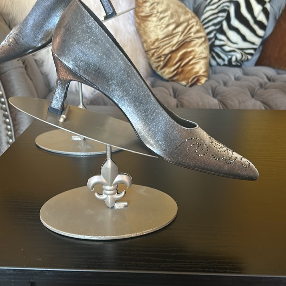 Stuart Weitzman After Five Satin Like Pump 8.5 AA - Picture 6 of 14